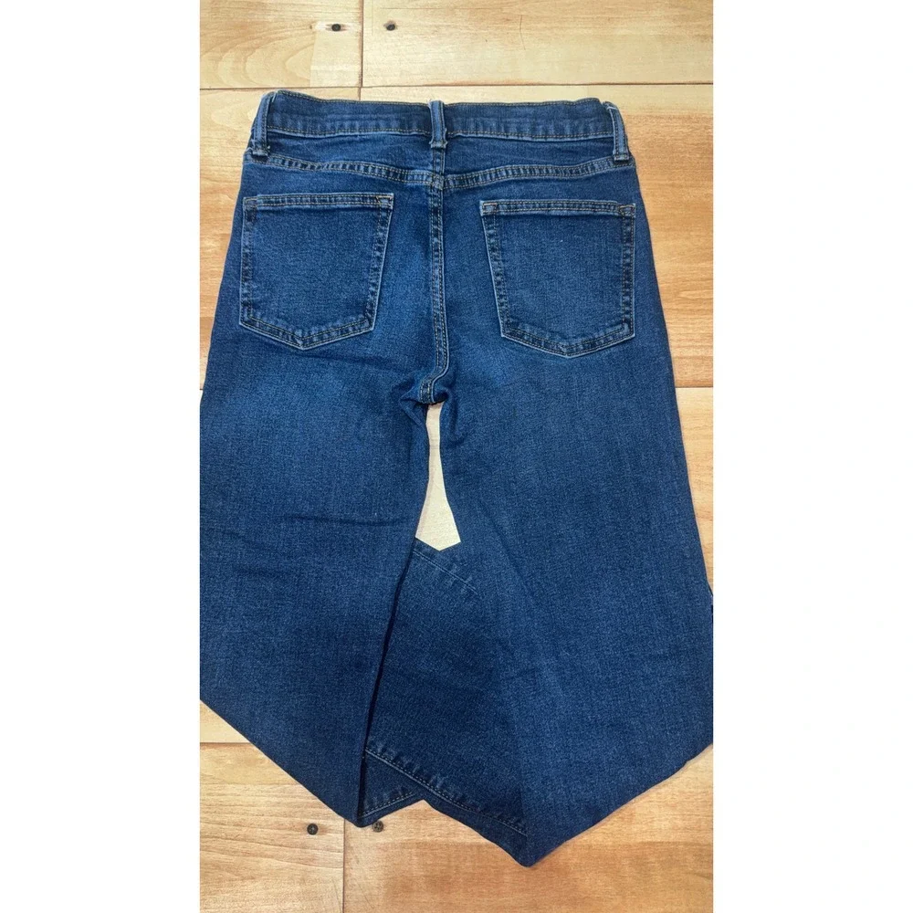 Old Navy Boys Boot-Cut Jeans Dark Wash Slim Fit‎ Built-In Flex Size 14 Slim